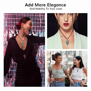 Fabriqué à la main vert Aventurine pendentif poli pierres précieuses fil Wrap élégant cristal bijoux pour la guérison énergie spirituelle amour cadeau - Product Image 6