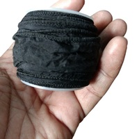 Superbe qualité 100% Pure soie cordon bande 0.5 pouces de large teint à la main composants de bijoux pour collier à faire soi-même Bracelet fabrication de robe