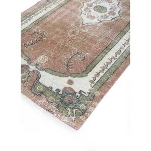 พรมขนสัตว์ถักมือสีน้ำตาลเบจวินเทจ รุ่น Pae-1309 สำหรับทางเข้าบ้าน ห้องนั่งเล่น ห้องนอนวัยรุ่น ลายเหรียญรูปสี่เหลี่ยมผืนผ้า - Product Image 2