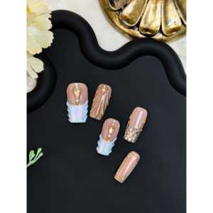 Uñas Postizas Golden Seraph, Elegantes y Lujosas - Product Image 4