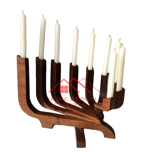 Vente chaude Dernière Conception Personnalisable À La Main En Bois Bougeoir Bougeoir Avec Prix De Gros - Product Image 1