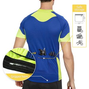 เสื้อจักรยานแขนสั้นสำหรับผู้ชาย KATBROS INDUSTRY OEM ระบายอากาศได้ดี เป็นมิตรกับสิ่งแวดล้อม ผลิตจากโพลีเอสเตอร์ 100% แห้งเร็ว สำหรับฤดูร้อน สามารถสั่งทำได้ - Product Image 6