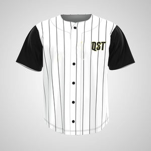 Maillots de baseball personnalisés respirants en polyester de meilleure qualité pour adultes, ensemble grande taille avec logo imprimé, vêtements de softball - Product Image 3
