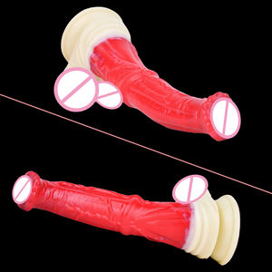 Consolador de caballo de silicona NNSX con ventosa Animal de fantasía pene juguete sexual para mujeres masaje de clítoris estimular masturbador femenino tapón Anal - Product Image 2