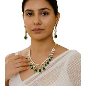 Wholesale Three Piece Artificial <b>Jewellery</b> Elite Oval Gem Claw Crystal Rhinestone <b>Girls</b> Necklace Earring Jewelry <b>Set</b> for Women - Product Image 1