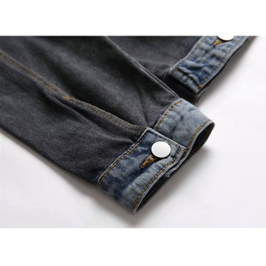 Wholesale High Quality <b>Mens</b> Cotton Jeans <b>Jacket</b> Custom <b>Mens</b> <b>Denim</b> <b>jacket</b> for <b>Men</b> For New Style - Product Image 5