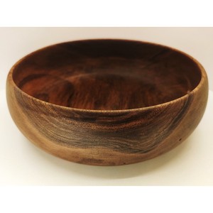 Vente en gros bols de service en bois d'acacia fond plat rétro grand bol en bois d'acacia naturel - Product Image 3