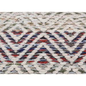 พรมขนสัตว์และใยวิสโคสสีน้ำเงินแบบทอเรียบ ลายเรขาคณิต รุ่น ADWV-13047 สำหรับใช้ในบ้าน - Product Image 3