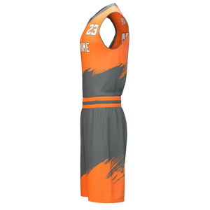 Uniformes de Baloncesto Sublimados de Alta Calidad al por Mayor, Nuevo Diseño, Uniformes Deportivos Estampados para Hombre y Mujer - Product Image 3