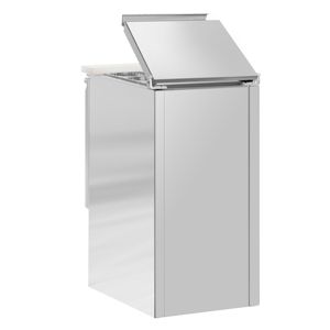Comptoir à salades commercial ECO - 450 mm - 102 L - 1 porte - dessus ouvert pour 1 x GN 1/1 & couvercle à charnières en acier inoxydable - Product Image 6