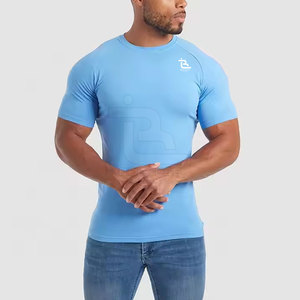 Style personnalisé T-shirt Muscle Fit pour hommes décontracté couleur unie 100% coton tissu confortable fabriqué au Pakistan - Product Image 1