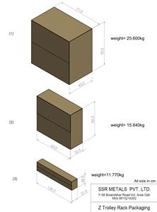 รถเข็นโลหะทนทานสำหรับโรงพยาบาล อุปกรณ์การแพทย์สำหรับคลินิกและโรงพยาบาล ยี่ห้อ SSR Metals รับน้ำหนักได้ 150 ปอนด์ - Product Image 4
