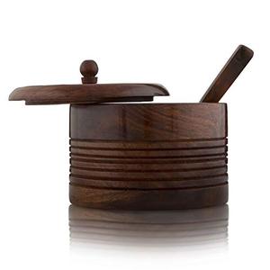 Maceta de azúcar de madera para cocina y Mesa, piezas decorativas, venta al por mayor - Product Image 5