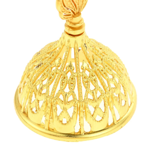 Quemador de Incienso en Forma de Cono en Color Dorado, Decoración para el Hogar y la Oficina, Quemador de Incienso Árabe Bakhoor, Disponible en Diseño Personalizado - Product Image 4