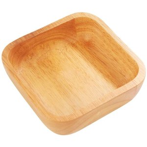 Customized Size Handmade <b>Snacks</b> Serving Bowls Using for Party Affordable Price Natural Color Square Shape Wooden Bowl - Product Image 1