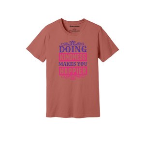 Kindness Themes Print 100%cotton Fabric T-shirt 160-180 to Heavy GSM 12 Color Available Customized Your Own Design & Placement - Product Image 3