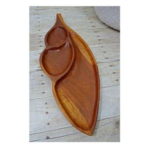 Plateau de service en bois massif de luxe de qualité supérieure pour aliments, boissons et collations, disponible en gros - Product Image 4