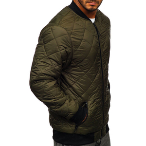 Chaqueta bomber personalizada para hombre, cazadora lisa de alta calidad, 2023 algodón, OEM, 100% - Product Image 5
