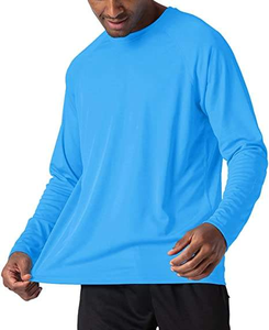 T-shirt à manches longues personnalisé, séchage rapide, léger, respirant, haut d'entraînement pour hommes - Product Image 3