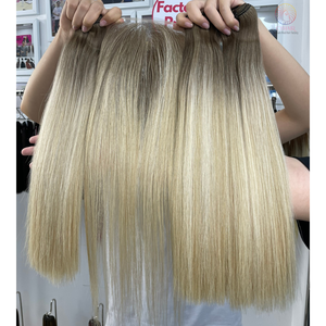 Extensions de Cheveux Raides Vietnamiens Double Standard de Super Qualité 50 Cm 100% Bundles de Cheveux Humains Bruts Non Transformés avec Fermeture 5X5 - Product Image 6