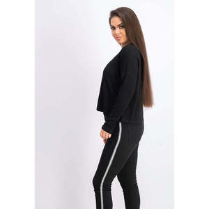 Cardigan Oversize in Maglia Waffle Hippie Rose per Ragazze, Casual, Nero con Stampa, Lungo, con Bottoni, per Autunno Inverno, Taglia Small - Product Image 3