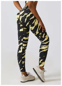 Women Stretch Yoga Pants Custom Butt Lift <b>Tummy</b> <b>Control</b> Tie Dye High Waist <b>Gym</b> Fitness Animal Letter Printed Breathable <b>Leggings</b> - Product Image 6