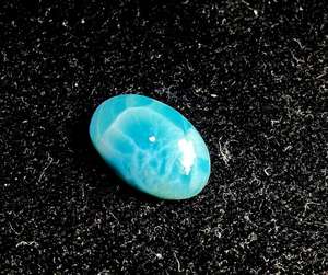 100% naturel Larimar ovale Cabochon Top qualité bleu Larimar pierre précieuse dominicain Larimar femmes bijoux fait à la main 19-12mm pierre précieuse - Product Image 2