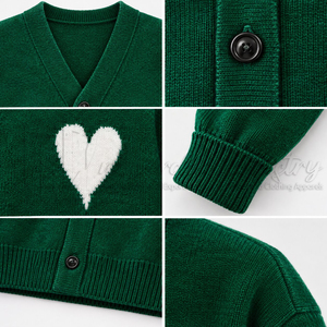 <b>Men's</b> Knit <b>Cardigan</b> Sweater Custom Logo Button Up V Neck <b>Oversized</b> Casual Wool Sweater Manufacturer Wholesale - Product Image 6