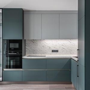 Gabinetes de cocina de <span class=keywords><strong>aluminio</strong></span> modernos Gabinetes de almacenamiento ignífugos ecológicos en forma de L para cocina-Anticorrosión <span class=keywords><strong>Bajo</strong></span> mantenimiento - Product Image 2