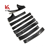 Décoration de voiture ABS Fibre de carbone Plaque de seuil de porte Seuil de porte Housse de protection pour Benz Classe C W205 2015-2021