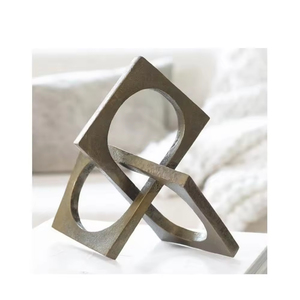 Esculturas hechas a mano decorativas de escritorio de oficina de alta calidad a granel, vajilla de escultura de Metal de estilo europeo - Product Image 1