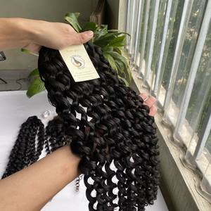 Tissage brésilien brut non traité, cuticule alignée, fournisseurs vierges, lots de cheveux 100 humains avec Lace Closure, vente en gros - Product Image 5