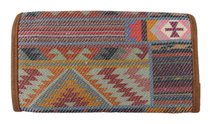 Venta al por mayor pequeño bolso de moda hecho a mano cosido algodón Dhurry/Kelim tejido a mano embragues de las mujeres patrones tradicionales impresos - Product Image 5