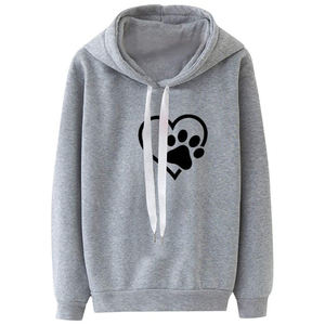 OEM de alta calidad de algodón polar impreso sudaderas de manga larga Mujer pulóver con capucha de invierno de gran tamaño de diseño Casual sólido - Product Image 4
