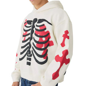 La última Sudadera con capucha con estampado de soplo para hombre a la moda para la venta en línea al aire libre Casual Street Hip Hop Style Men Puff Print Hoodie - Product Image 1