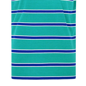 เสื้อยืดผ้าฝ้าย100% ออกแบบได้ตามต้องการสำหรับผู้ชายเสื้อยืดคอกลมลายทางสีน้ำเงินเข้มระบายอากาศแบบลำลองน้ำหนัก220กรัม - Product Image 3