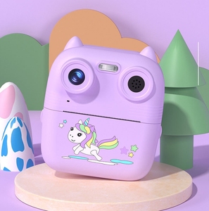 Cámara de Impresión Instantánea Printcamera New D8S Cute Print con Pantalla IPS de 2.4 Pulgadas, <span class=keywords><strong>Fotos</strong></span> y Vídeos HD, Regalo para Niños, Divertidas Pegatinas de Cabeza Grande, Sensor de Imagen CCD, Cámara <span class=keywords><strong>Polaroid</strong></span> Instantánea - Product Image 4