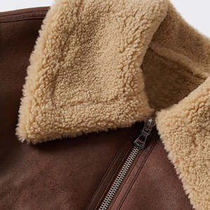 Chaqueta Casual de Piel de Oveja para Mujer, con Cierre, Forro de Lana de Alta Calidad, Ecológica, Resistente al Viento y Ligera para Invierno - Product Image 6