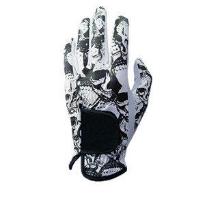 Authentique Premium Cabretta Cuir Unisexe Gants De Golf Blanc Noir Abstrait Confortable Anti-dérapant À La Mode Golf Sport Jeu - Product Image 1