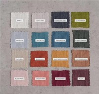Housse de couette en lin français personnalisée ODM/OEM pour lit Queen, certifiée OEKO-TEX, rose clair, tissée 300TC, avec volants