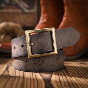 Cinturón de cuero genuino Hombres Mujeres Multicolor Mano Tooled High Vintage Moda Aleación directa hecha a medida - Product Image 2