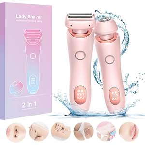 Maquinilla de Afeitar Eléctrica Indolora con Alimentación USB, Afeitadora Húmeda de Una Sola Cuchilla Rotatoria de Repuesto para Afeitar el Cuerpo, Certificación IPX7 - Product Image 2