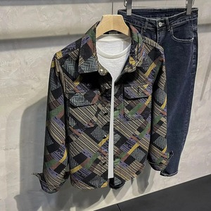 Veste en jean élégante et décontractée pour hommes Offre Spéciale de la saison impression à la mode beau col léger vêtements d'extérieur d'hiver coupe ample M - Product Image 6