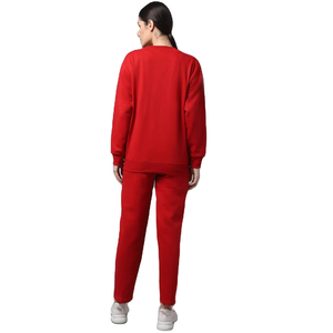Meilleure qualité coton hiver pantalons à manches longues en plein air Jogging décontracté mode Crew Nek Sportswear O cou femmes survêtement - Product Image 2