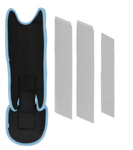 Protège-tibias en cuir pour baseball et softball, durables, légers, personnalisables, protection professionnelle, fermeture auto-agrippante pour la jambe - Product Image 4