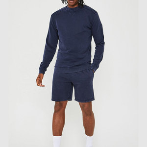 Élégant Mens Acid Wash Shorts Set Deux Pièces Outfit Short Sleeve T Shirt And Shorts Summer Casual Fashion Streetwear - Product Image 2