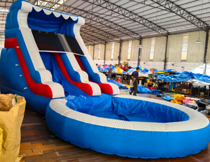 Toboggan aquatique gonflable portable avec une capacité de 6 personnes pour les centres de villégiature et les hôtels - Product Image 5