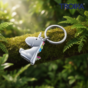 Portachiavi in Metallo Unicorno Einhorn, Gadget Personalizzati per Aggiungere un Tocco Magico ai Tuoi Oggetti - Product Image 3