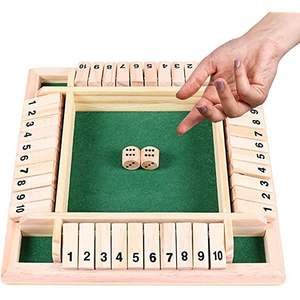 Juego de Madera Artesanal para Juego Shut the Box, Buen Pulido y Acabado Liso, Suministro al por Mayor - Product Image 1