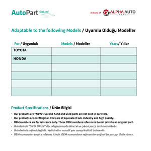 มอเตอร์ล็อคประตูรถยนต์สำหรับโตโยต้าฮอนด้า - Product Image 2